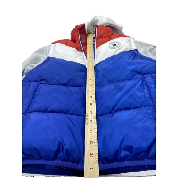 Converse Jacket All Star Boys Medium Vest has stain on sleeve - As Is Condition. - Picture 12 of 13